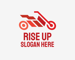 Red Motorbike Racing logo design