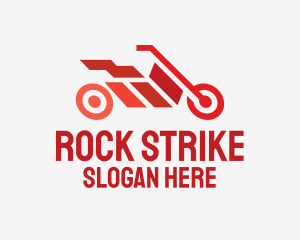 Red Motorbike Racing logo design