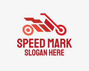 Red Motorbike Racing logo design