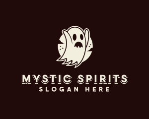 Spooky Ghost Haunted logo design