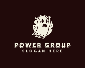 Scary - Spooky Ghost Haunted logo design