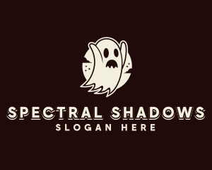 Spooky Ghost Haunted logo design