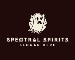 Spooky Ghost Haunted logo design