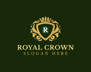 Crown Shield Royal logo design