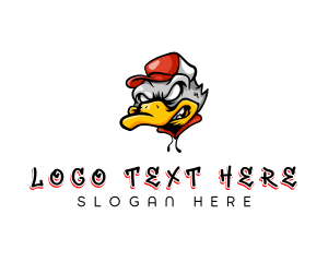 Mobster - Duck Rebel Thug logo design