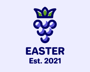 Plum - King Grape Fruit logo design