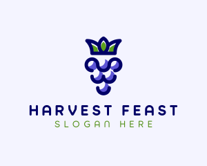 Crown Grape Fruit logo design