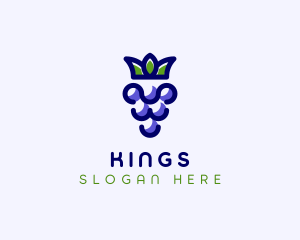 Crown Grape Fruit logo design