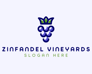 Crown Grape Fruit logo design