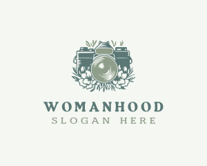 Floral Camera Photographer Logo