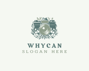 Floral Camera Photographer Logo