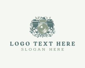 Photography - Floral Camera Photographer logo design