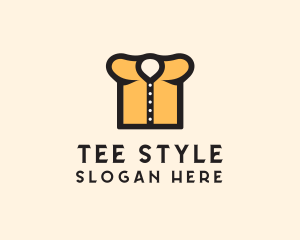 T Shirt - Button Shirt Clothing logo design