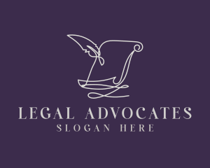 Old Legal Scroll logo design