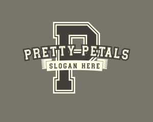 Retro Varsity Team  Logo