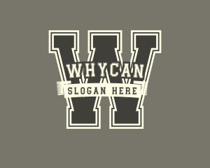 Retro Varsity Team  Logo