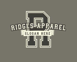 Retro Varsity Team  logo design