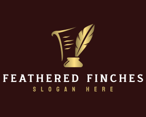 Quill Feather Ink logo design