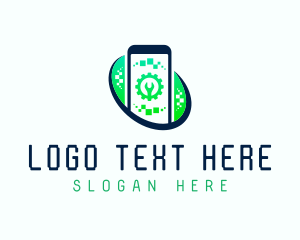 Electronics Repair - Smartphone Repair Tech logo design