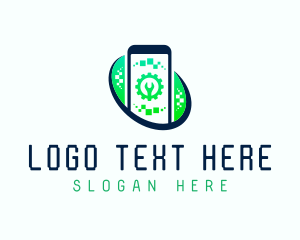 Smartphone Repair Tech Logo