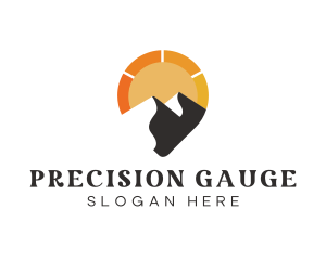 Gauge - Sun Mountain Nature logo design