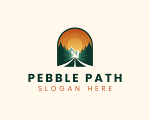 Pine Tree Forest Road logo design