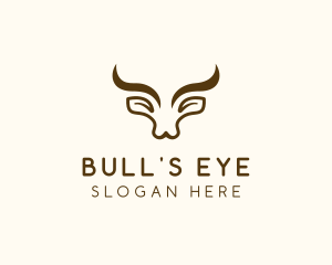 Minimalist Bull Livestock logo design