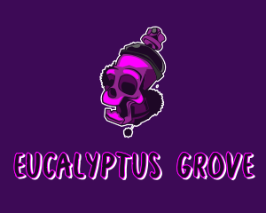 Purple Skull Spray Paint logo design