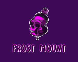 Purple Skull Spray Paint logo design