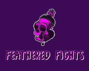 Purple Skull Spray Paint logo design