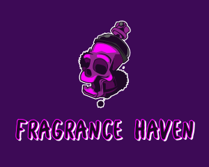 Purple Skull Spray Paint logo design