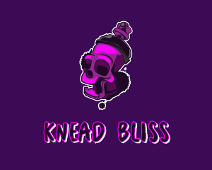 Purple Skull Spray Paint logo design