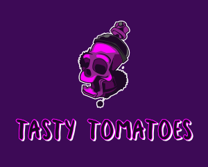 Purple Skull Spray Paint logo design