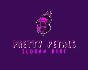 Purple Skull Spray Paint logo design