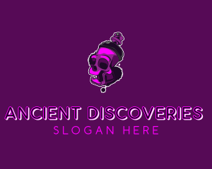 Purple Skull Spray Paint logo design