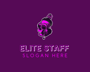 Purple Skull Spray Paint logo design