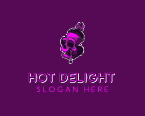 Purple Skull Spray Paint logo design