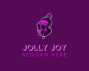 Purple Skull Spray Paint logo design