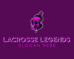 Purple Skull Spray Paint logo design