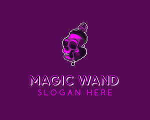 Purple Skull Spray Paint logo design