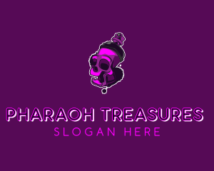 Purple Skull Spray Paint logo design