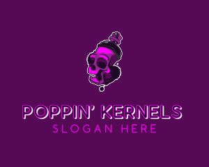 Purple Skull Spray Paint logo design