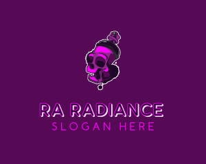 Purple Skull Spray Paint logo design