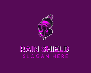 Purple Skull Spray Paint logo design