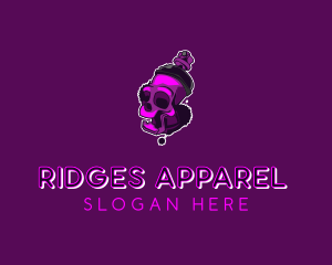 Purple Skull Spray Paint logo design