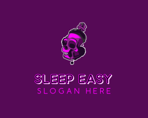 Purple Skull Spray Paint logo design