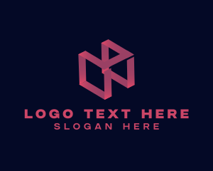 Advertising - 3D Cube Technology Box logo design