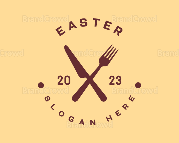 Restaurant Cuisine Badge Logo