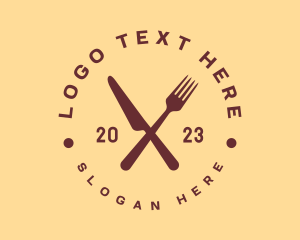 Restaurant Cuisine Badge Logo