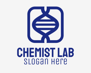 Chemist - Blue Dna Gene logo design